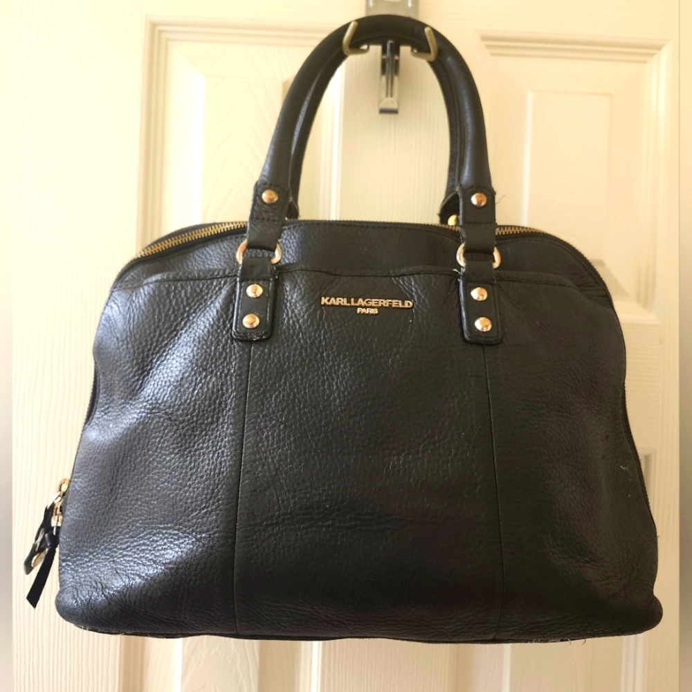 Karl Lagerfeld Black Satchel